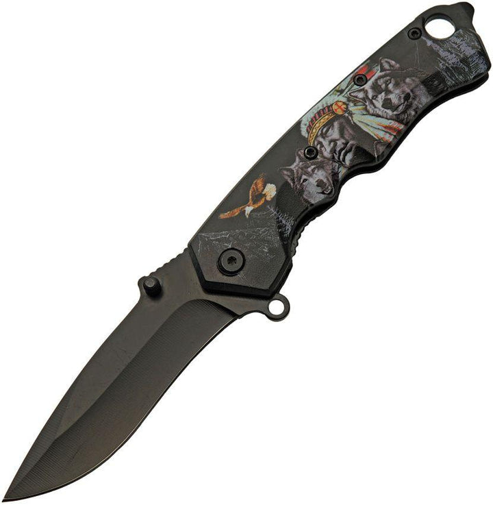 Rite Edge Native Earth Linerlock A/O Black Stainless Blade - Knives.mx