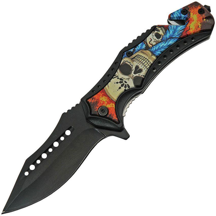 Rite Edge Sugar Skull Linerlock A/O Stainless Blade - Knives.mx