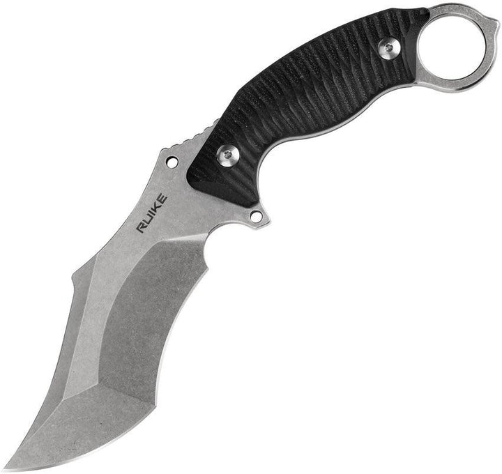 Ruike F181 Fixed Blade Black Stonewash 14C28N Sandvik - Knives.mx