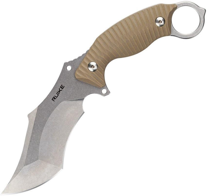 Ruike F181 Fixed Blade Sand G10 Stonewash 14C28N - Knives.mx