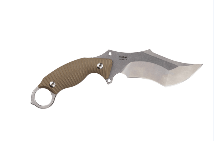 Ruike F181 Fixed Blade Sand G10 Stonewash 14C28N - Knives.mx