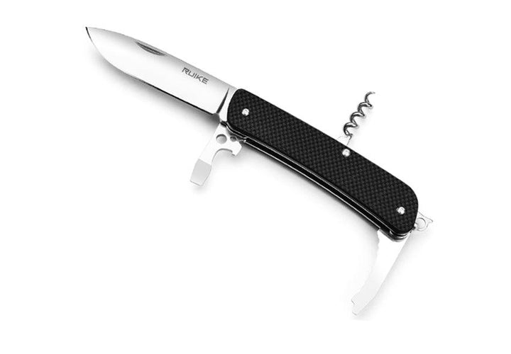 Ruike L21 Large Multifunction Knife Black G10 12C27 Sandvik - Knives.mx