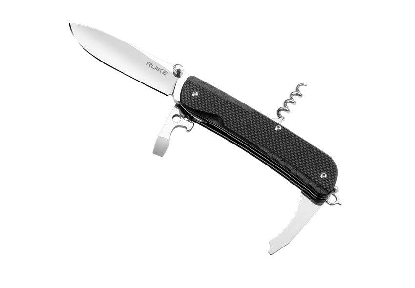 Ruike LD21 Multifunctional Knife Black G10 12C27 Sandvik - Knives.mx