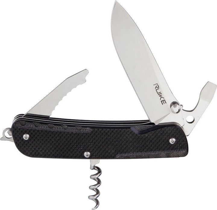 Ruike LD21 Multifunctional Knife Black G10 12C27 Sandvik - Knives.mx