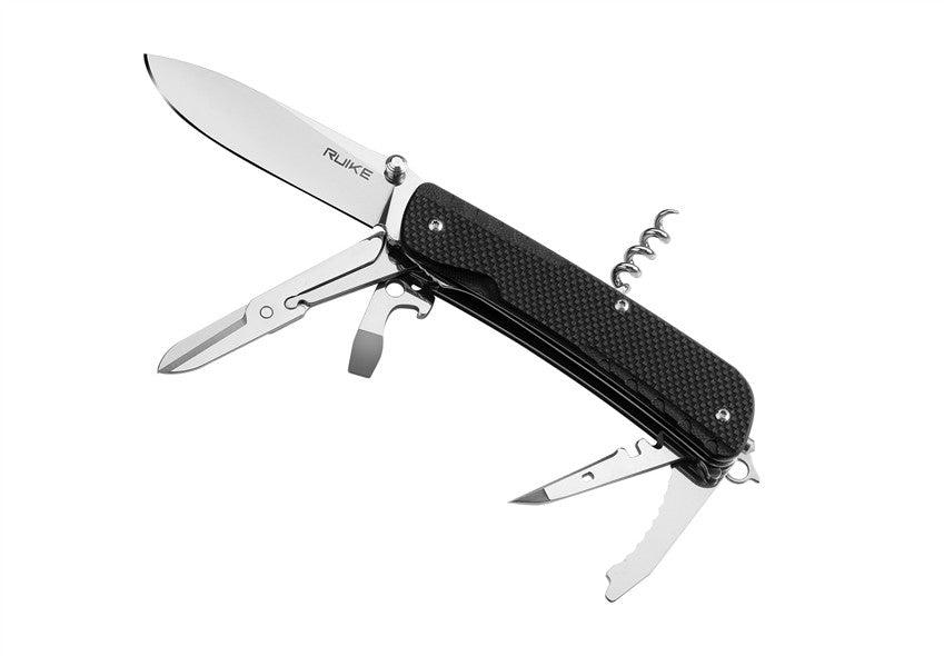 Ruike LD31 Multifunctional Knife Black G10 12C27 Sandvik - Knives.mx