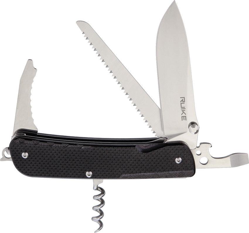Ruike LD32 Multifunctional Knife Black G10 12C27 Sandvik - Knives.mx
