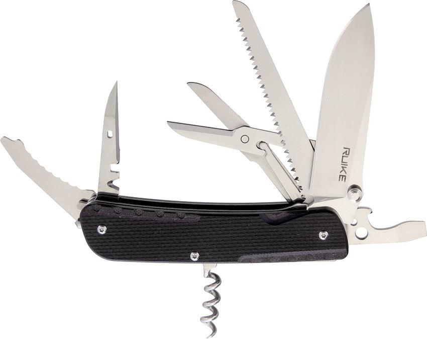 Ruike LD42 Multifunctional Knife Black G10 12C27 Sandvik - Knives.mx