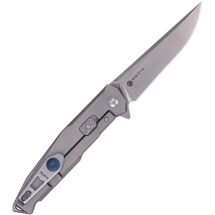 Ruike M108-TZ Framelock Beta Plus Titanium Bead Blast 154CM - Knives.mx