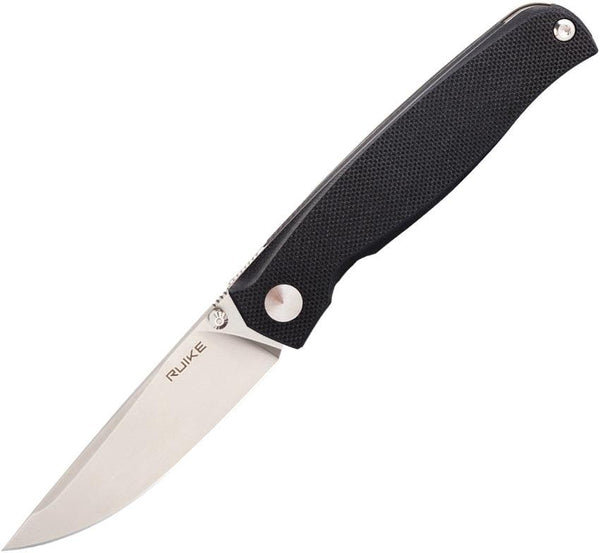 Ruike M661-TZ Framelock Black G10 w Titanium Back Satin 154CM - Knives.mx