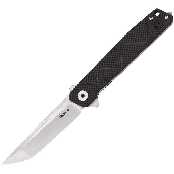 Ruike P127 Linerlock G10 w Carbon Fiber Sandvik 14C28N - Knives.mx