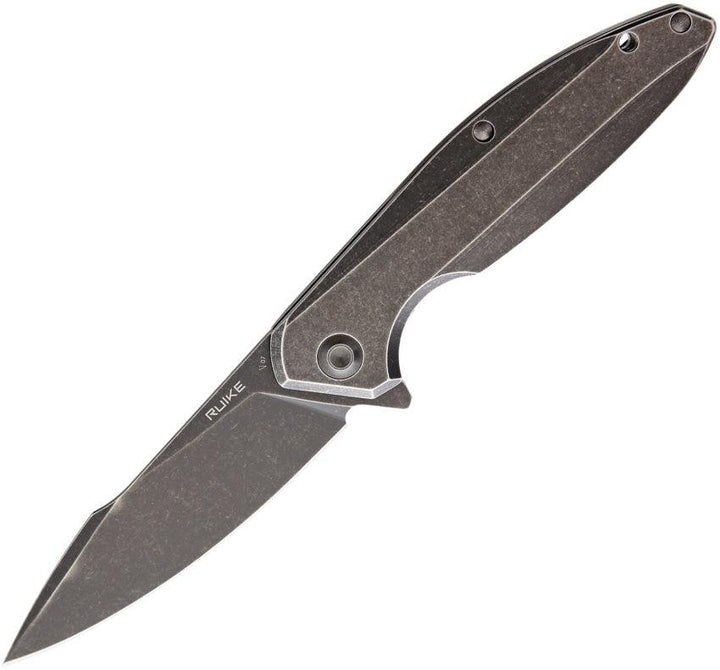 Ruike P128 Beta Plus Black 3Cr13 Handle Stonewash 14C28N Sandvik - Knives.mx