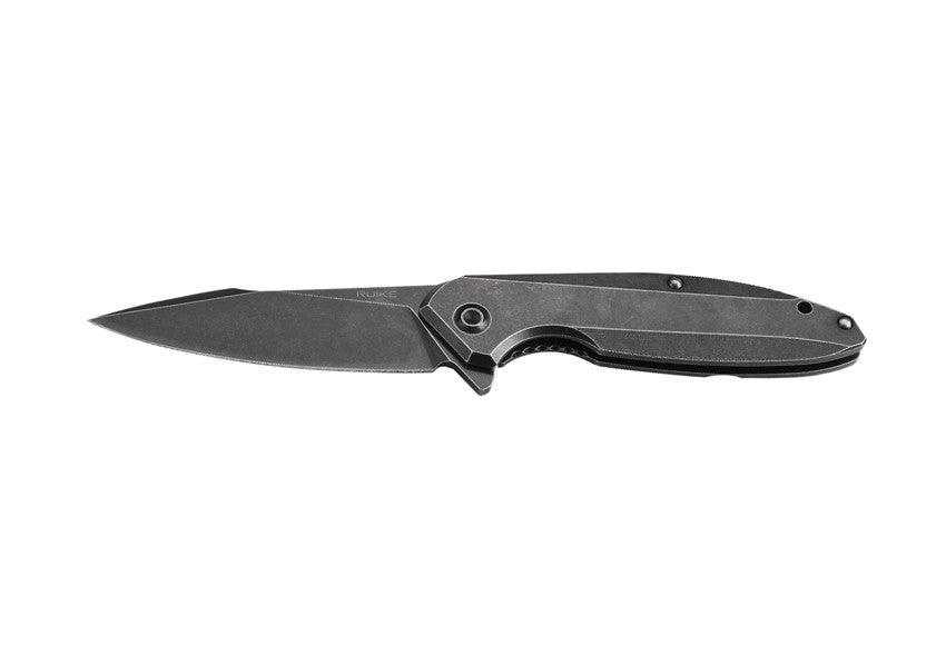 Ruike P128 Beta Plus Black 3Cr13 Handle Stonewash 14C28N Sandvik - Knives.mx