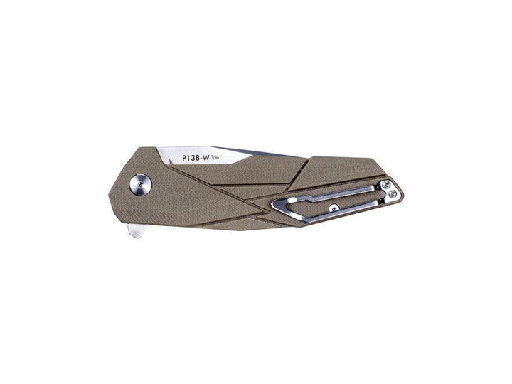 Ruike P138 Linerlock Desert Tan G10 14C28N Sandvik - Knives.mx