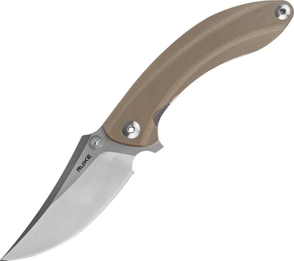 Ruike P155 Linerlock Desert Sand G10 Bead Blast 14C28N Sandvik - Knives.mx