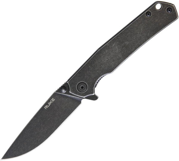 Ruike P801 Framelock Black Oxide Stainless 14C28N Sandvik - Knives.mx