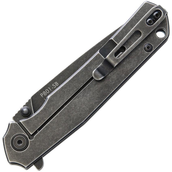 Ruike P801 Framelock Black Oxide Stainless 14C28N Sandvik - Knives.mx