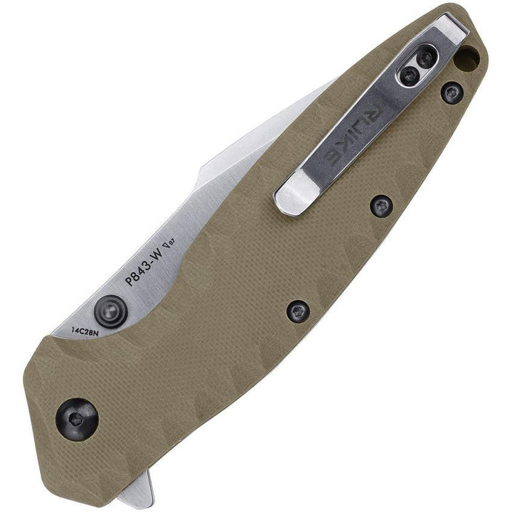 Ruike P843 Linerlock Sand G10 Sandvik 14C28N - Knives.mx