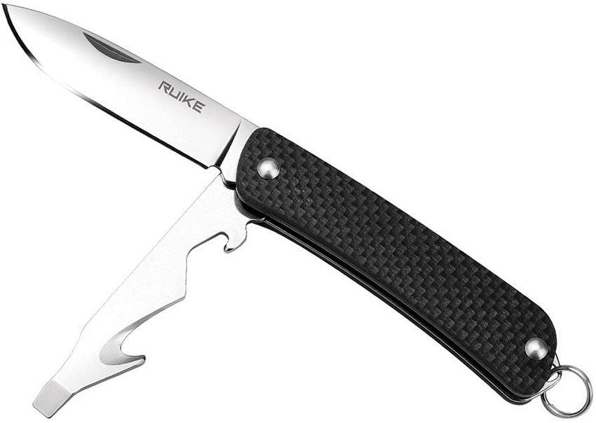 Ruike S21 Small Multifunction Knife Black G10 12C27 Sandvik - Knives.mx