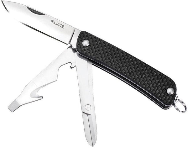 Ruike S31 Small Multifunction Knife Black G10 Sandvik 12C27 - Knives.mx