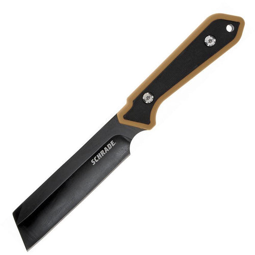 Schrade Frontier Fixed Blade Black & Brown GFN Black Oxide Coated 3Cr13