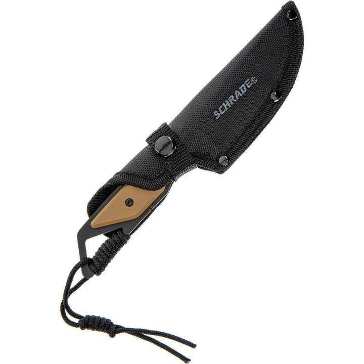 Schrade Frontier Fixed Blade Tan GFN Black Oxide Coated 3Cr13 - Knives.mx