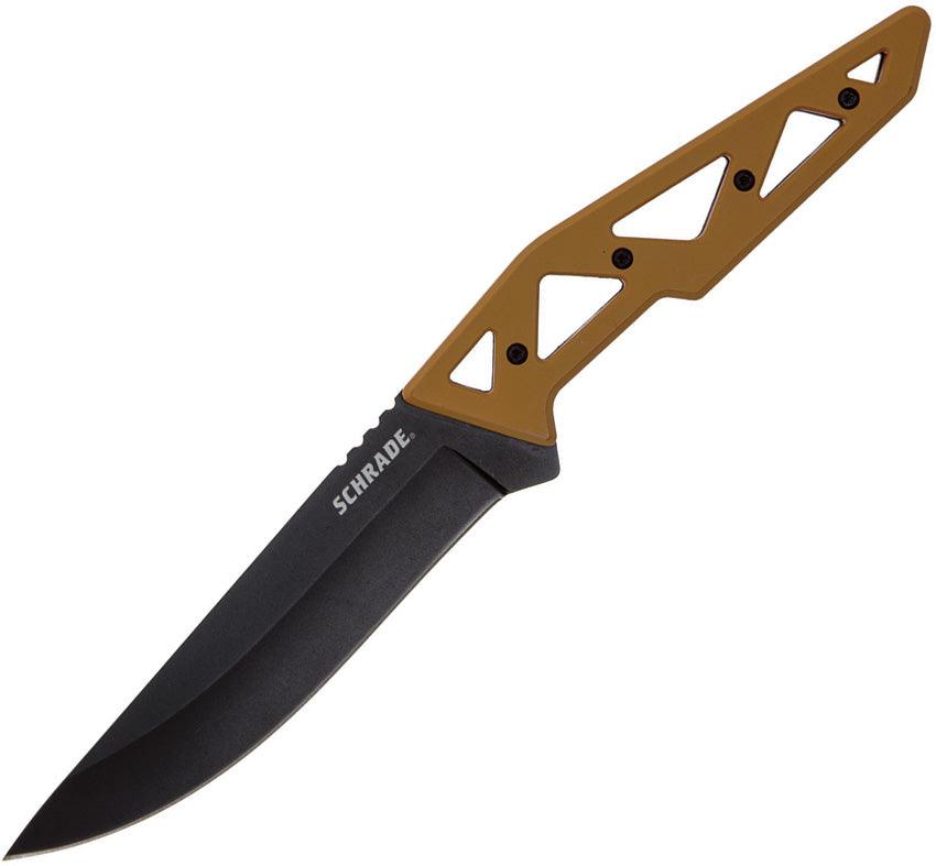 Schrade Frontier Fixed Blade Tan GFN Black Oxide Coated 3Cr13 - Knives.mx