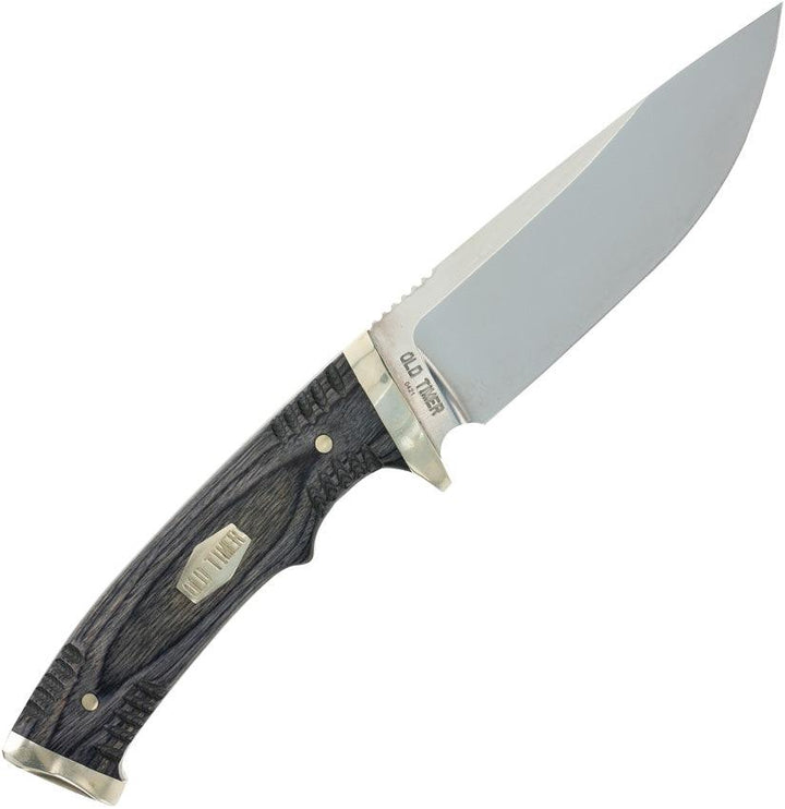 Schrade Heritage Fixed Blade Black Pakkawood Drop Point Mirror D2 - Knives.mx