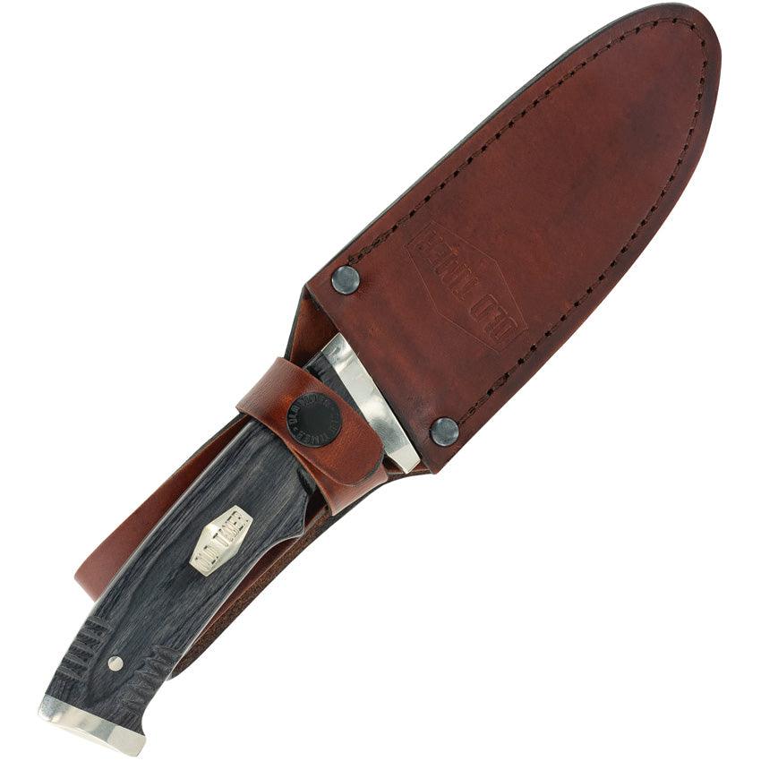 Schrade Heritage Fixed Blade Black Pakkawood Drop Point Mirror D2 - Knives.mx