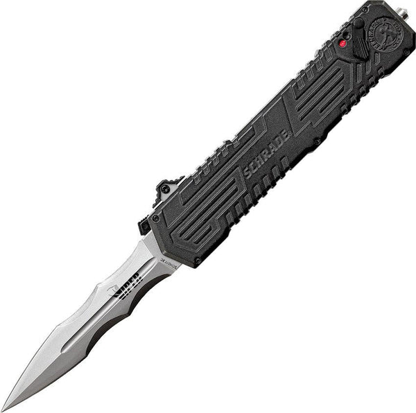 Schrade Viper 3rd Gen OTF Assist A/O Bead Blast Double Edge Dagger - Knives.mx