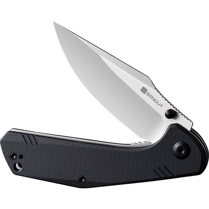 SENCUT Actium Linerlock Black G10 Satin D2 - Knives.mx