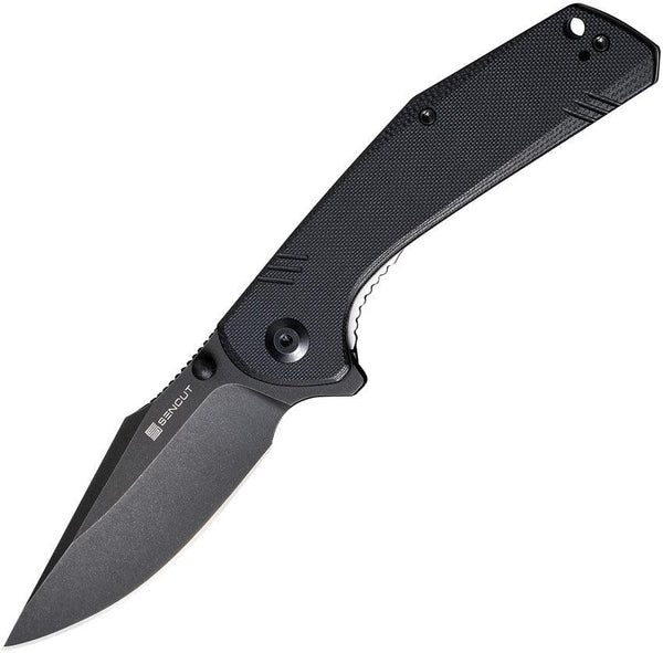 SENCUT Actium Linerlock Blackout G10 Stonewashed D2 - Knives.mx