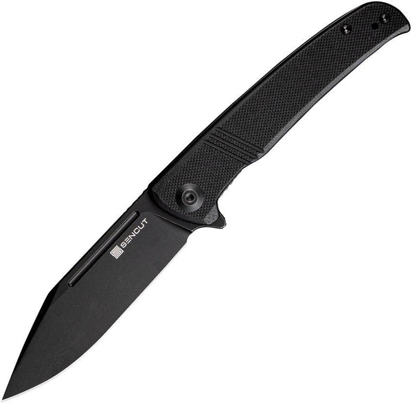 SENCUT Brazoria Linerlock Blackout G10 Stonewash D2 - Knives.mx