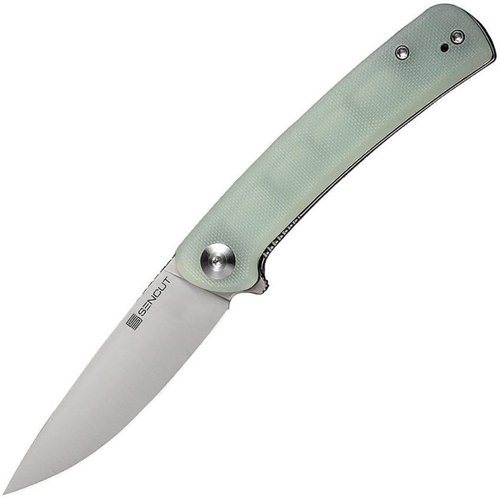 SENCUT Neches Linerlock Jade G10 Satin 10Cr15CoMoV - Knives.mx