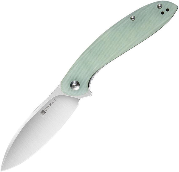 SENCUT San Angelo Linerlock Jade G10 Satin 9Cr18MoV - Knives.mx