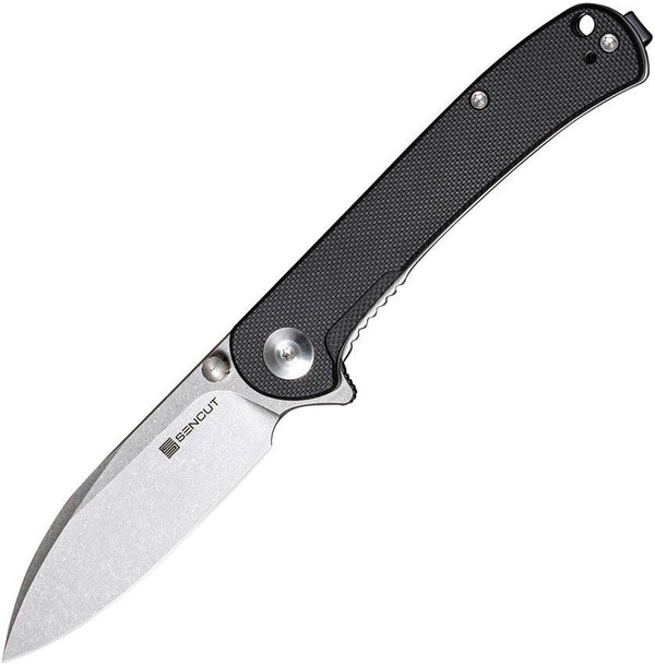 SENCUT Scepter Linerlock Black G10 Stonewash 9Cr18MoV - Knives.mx