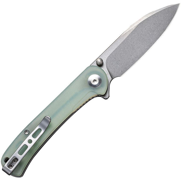 SENCUT Scepter Linerlock Jade G10 Stonewash 9Cr18MoV - Knives.mx