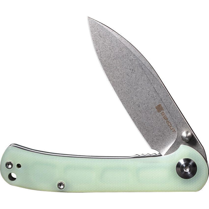 SENCUT Scepter Linerlock Jade G10 Stonewash 9Cr18MoV - Knives.mx