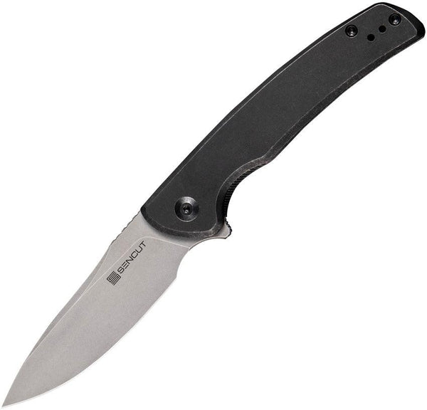 SENCUT Tynan Framelock Black Stainless Stonewash 10Cr15CoMoV - Knives.mx