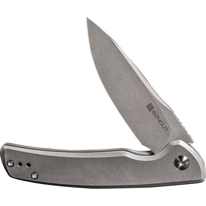 SENCUT Tynan Framelock Stainless Gray Stonewash 10Cr15CoMoV - Knives.mx