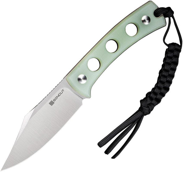 SENCUT Waxahachie Fixed Blade Jade G10 Satin 9Cr18MoV - Knives.mx