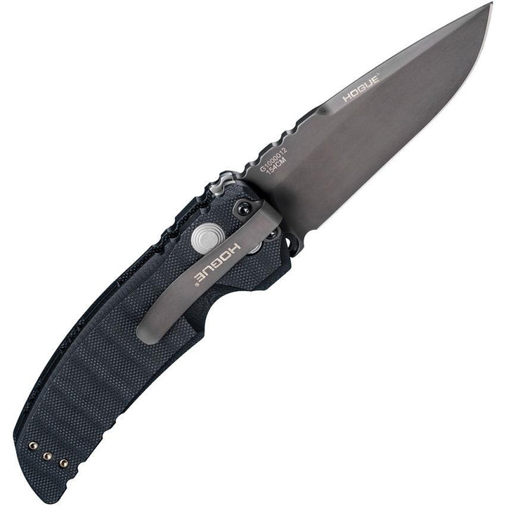 Sig Sauer Auto EX-A01 Button Lock Black G10 Gray Cerakote 154CM - Knives.mx