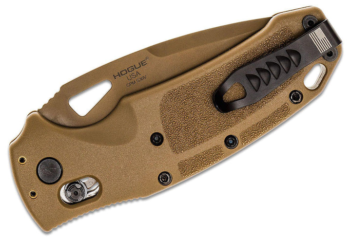 Sig Sauer Folder Coyote Tan PVD coated Serrated CPM S35VN - Knives.mx