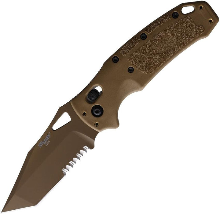 Sig Sauer K320 Able Lock Coyote Tan PVD Tanto CPM S30V - Knives.mx