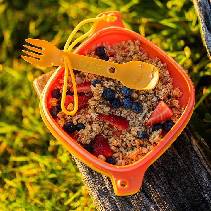 Six Piece Mess Kit Sunrise / Kit 6 piezas utensilios camping - Knives.mx