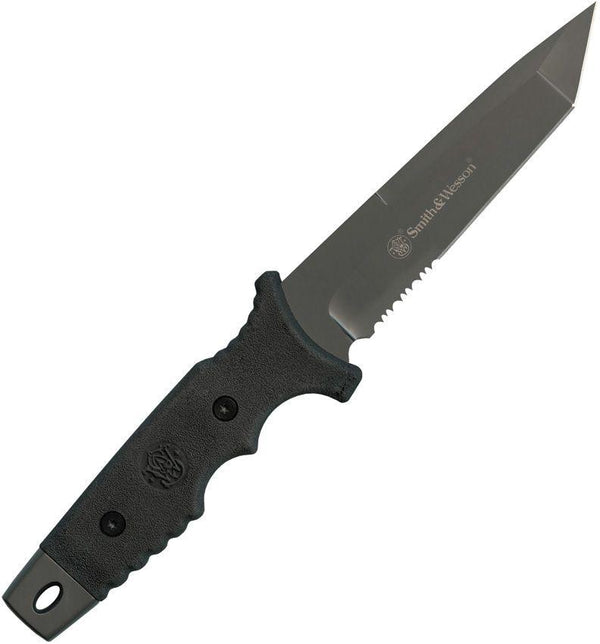 Smith & Wesson Fixed Blade Tactical Tanto Serrated Gray 9Cr17 - Knives.mx