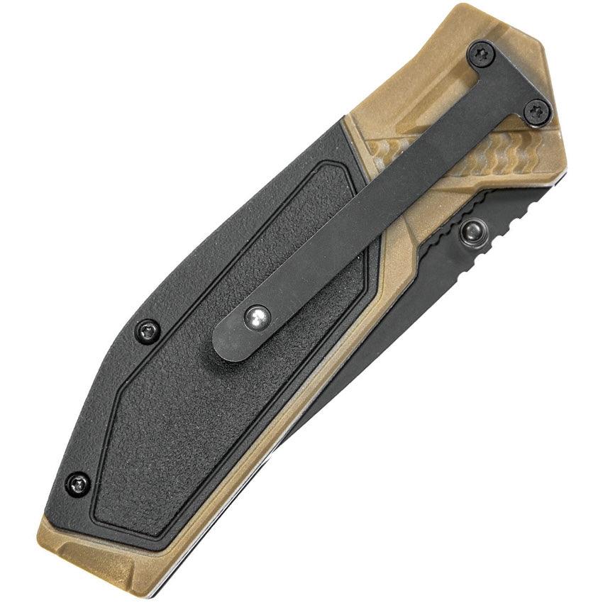Smith & Wesson / Folding Knife M2.0 Linerlock Black/Tan - Knives.mx