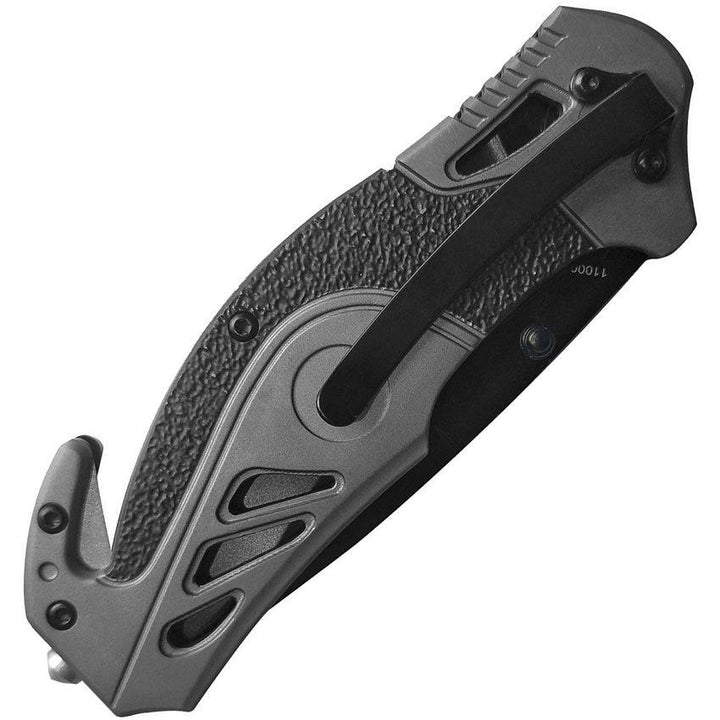 Smith & Wesson Linerlock A/O Black & Gray Rubberized Aluminum Serrated Coated Stainless - Knives.mx