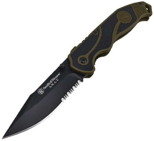 Smith & Wesson Linerlock A/O Green/Black - Knives.mx