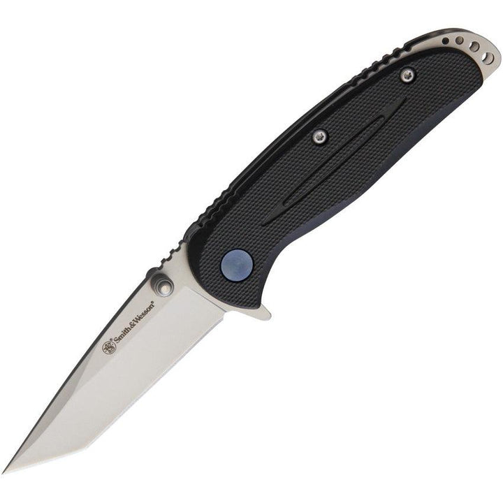 Smith & Wesson Linerlock Black Nylon Tanto Blade - Knives.mx