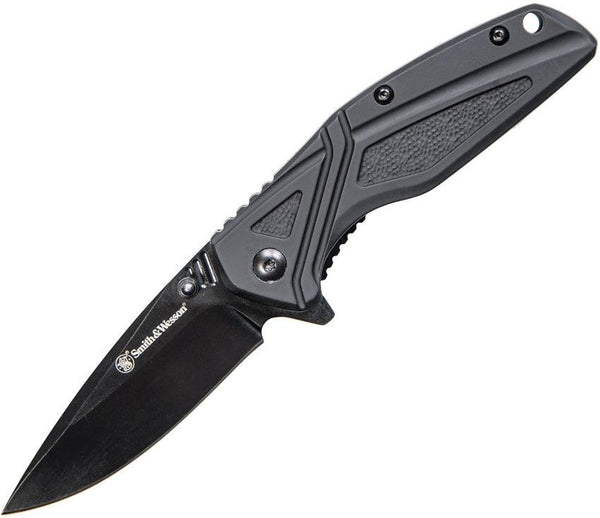 Smith & Wesson Linerlock Black Rubberized Aluminum - Knives.mx